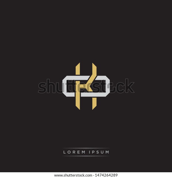 Logo Initial Ko K O Ok Stock Vector Royalty Free 1474264289