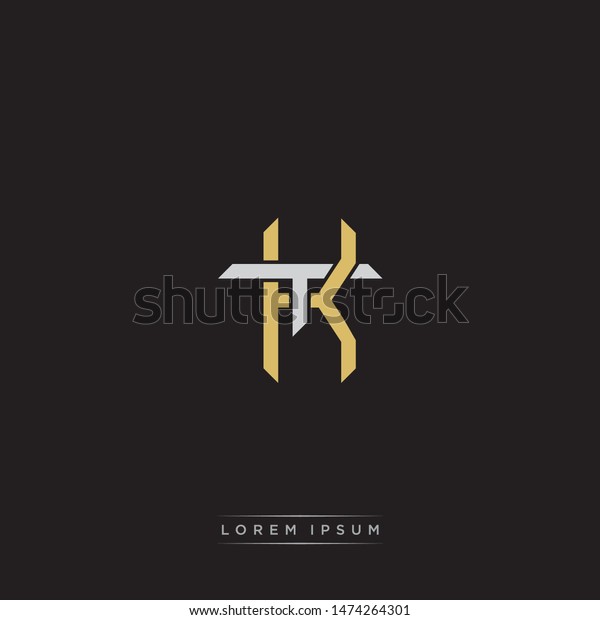 Logo Initial Kt K T Tk Stock Vector Royalty Free 1474264301