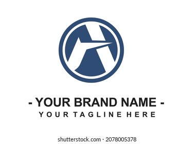 A logo, the initial from Letter A, good for corporate, finance, industrial, company, or consulting logo
