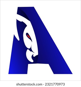 
logotipo letra inicial A con un motivo de hormiga