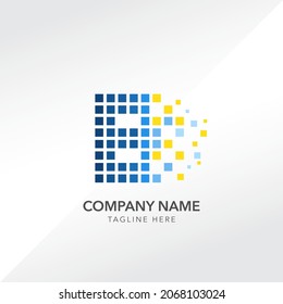 logo initial letter b vector