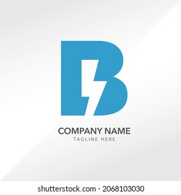 logo initial letter b vector