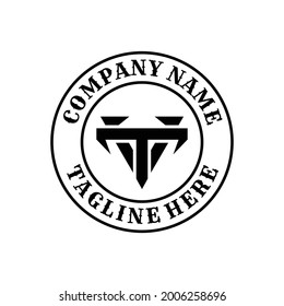 Logo initial letter Circle VT for your logo, t-shirt or whatever you want.