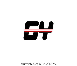 The logo of the initial letter GY, black red line
