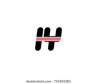The logo of the initial letter IY, black red line