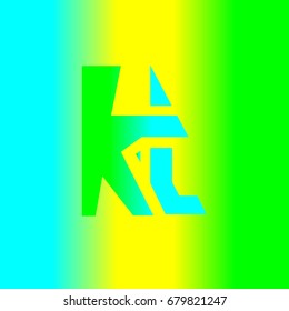The logo of the initial letter K with T and the middle of the connection is the letter A