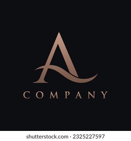 Logo initial initial letter A monogram or modern geometry.Logo for brand , fashion , business card , company.