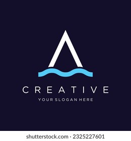 Logo initial initial letter A monogram or modern geometry.Logo for brand , fashion , business card , company.