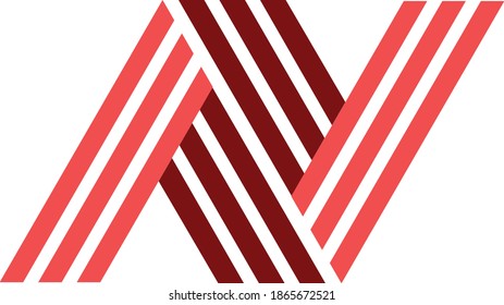 Logo for an initial letter N