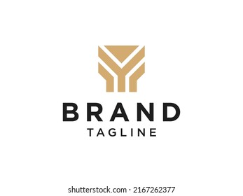 Logo Initial Letter Y for Business. Real Estate, Architecture, Construction and Building Vector Design
