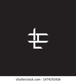 Logo initial LI L I IL monogram locked style with black and white colors