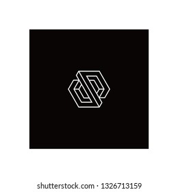 logo initial modern line art