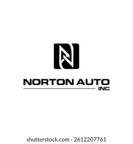 logo initial N combination letter gradient vector