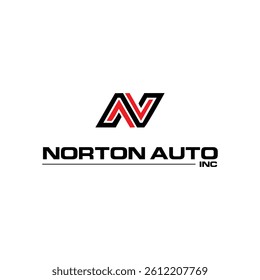 logo initial N combination letter gradient vector