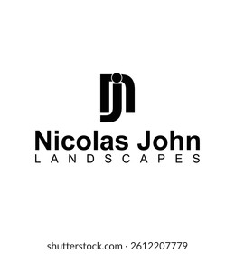 logo initial N combination letter gradient vector
