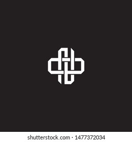 Logo initial NO N O ON monogram locked style with black and white colors