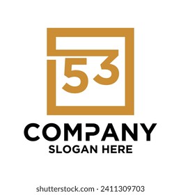 LOGO NÚMEROS INICIALES 5 3 COMBINACIÓN CUADRADA