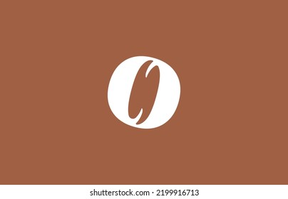 Logo Initial O and Coffee bean. Creative concept. Logo template for cafe, coffee business. editable color and easy to use. let's make your design easier