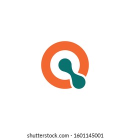 Logo Initial O or Q Connects