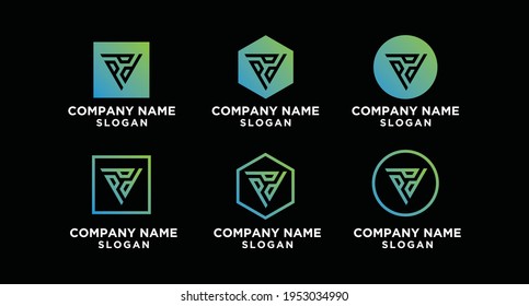 Logo Initial PPP Business Graphic