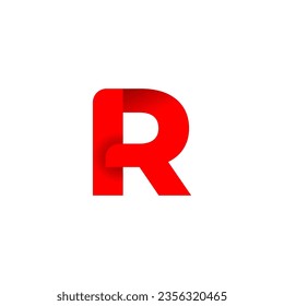 logo initial R gradient with red color, suitable for you bussines modern logo