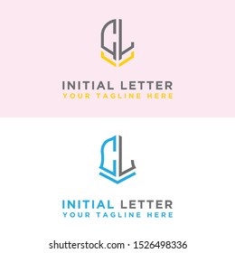 Logo Initial set of CL modern graphic design. Inspiring logo design for all companies. -Vectors