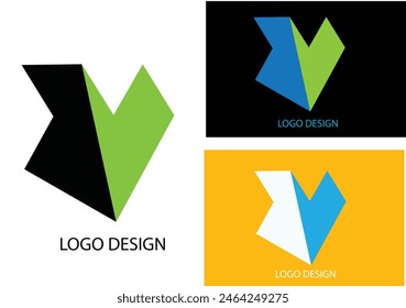 Logo initial shapes modern design concept, abstract vector background or logo or icon.Architecture Interior Building logo symbol design.