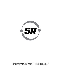 logo initial SR vector design creative letter vintage