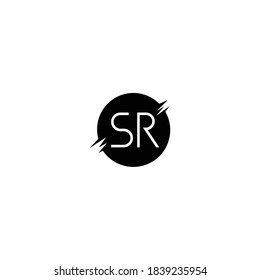logo initial SR vector design creative letter vintage