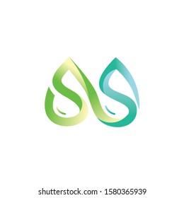 logo initial SSwater vector for inspiration