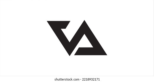 logotipo VA inicial para empresa