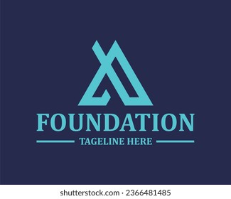 Logo a initial a vektor illustration brand simply