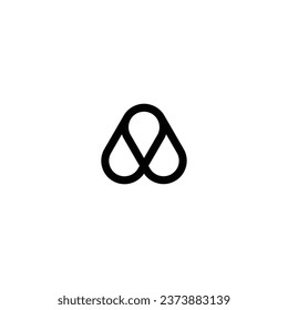 Logo a initial a vektor modern capital design