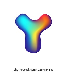 Logo initial Y with fluid and liquid for your brand. Icon design minimalism.