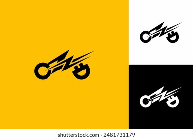 Logotipo Inicial Z con Ciclo del Motor y Eléctrico. Adecuado para empresas del sector eléctrico. Empresa de motores eléctricos. Tienda de equipos de motocicleta eléctrica