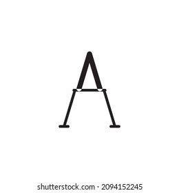 Logo with the initials A. Letter for design. Vector illustration template