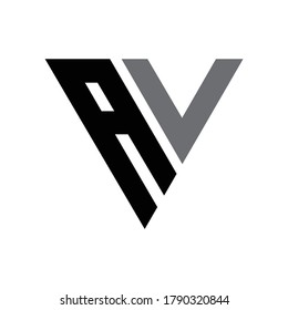 logo initials AU vector minimalist creative letter