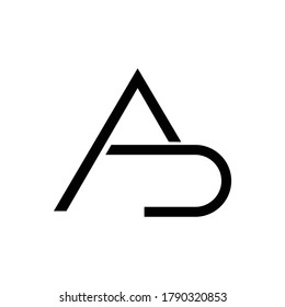 logo initials AU vector minimalist creative letter