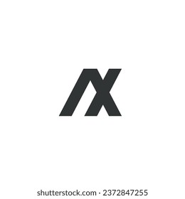Logo with the initials AX on a white background