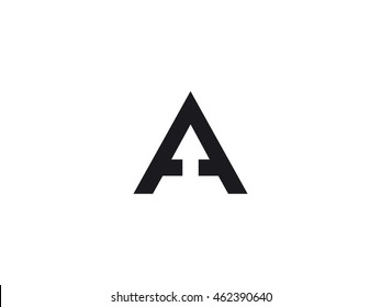 Logo Initials Letter Hidden Arrow Symbol Stock Vector (royalty Free 