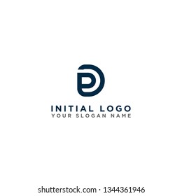 Logo initials letter DP icon design. - Vector