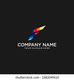 Logo con la letra F.
Logotipos únicos y atractivos.