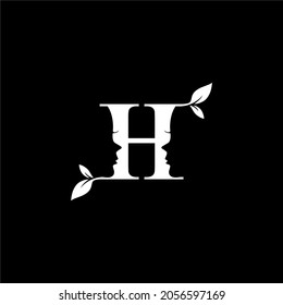 El diseño de la letra "H" del logotipo es sencillo, elegante, moderno, bonito y lujoso.