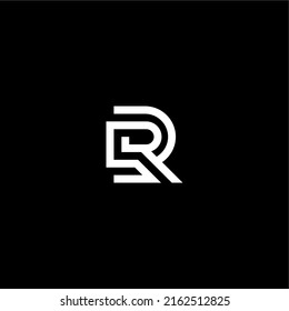 logo initials letter r abstract