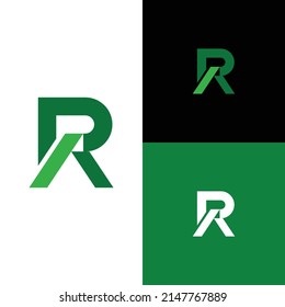 logo Initials letter RA. clean modern logo
