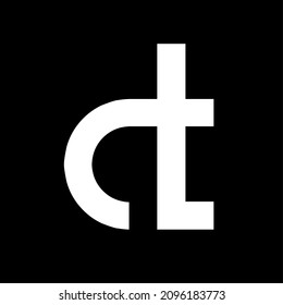 logo initials letters d and t. simple, modern and attractive logo.