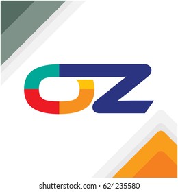 Logo initials letters with linked concepts in combination of letter O & Z 