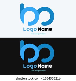 logo initials letters P and M. suitable for your business, online shop logos and others.