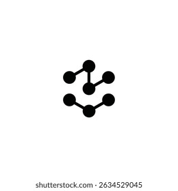 logo iniciales línea N tecnología de diseño de ilusión