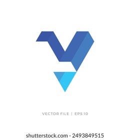 Logo con las iniciales LV VL con L en el espacio negativo